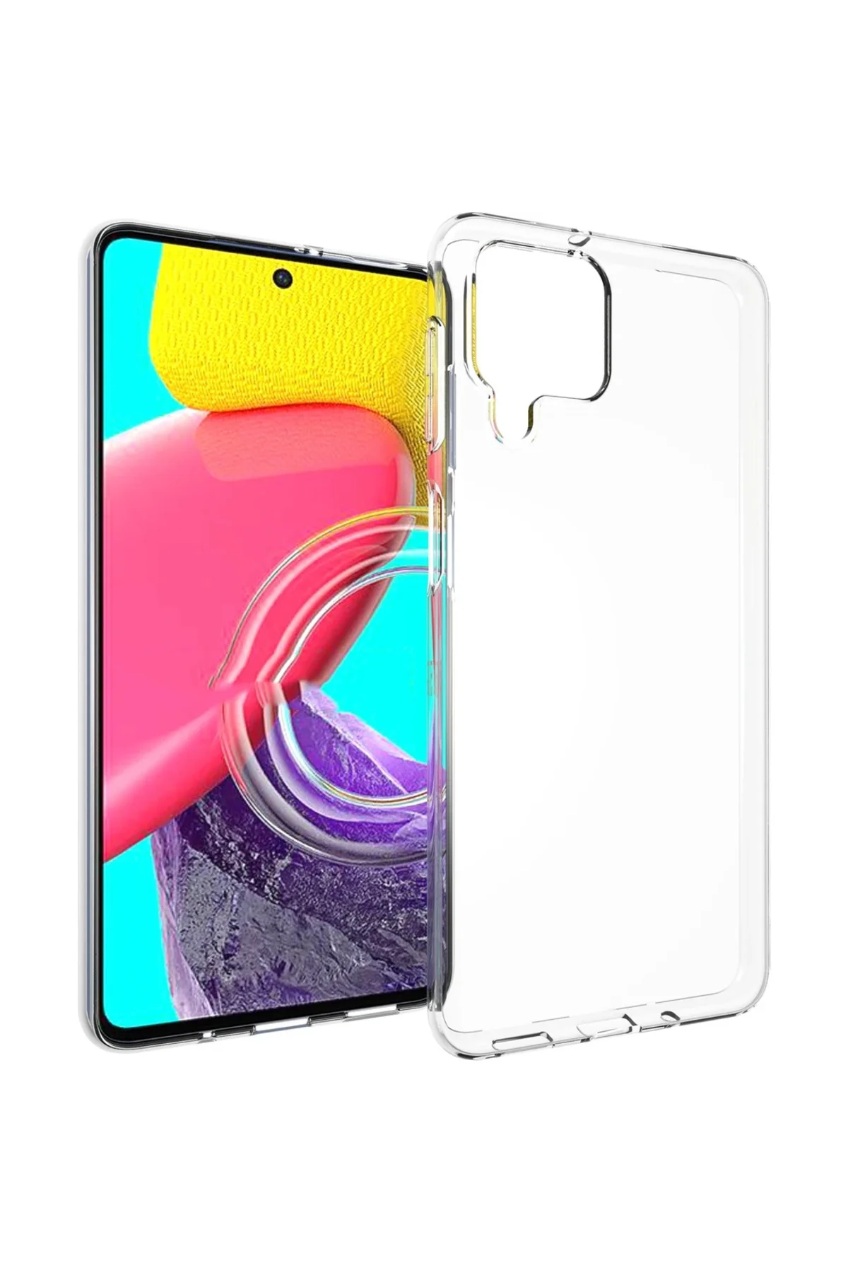Samsung Galaxy M53 2.0 MM Korumalı Şeffaf Silikon Kılıf