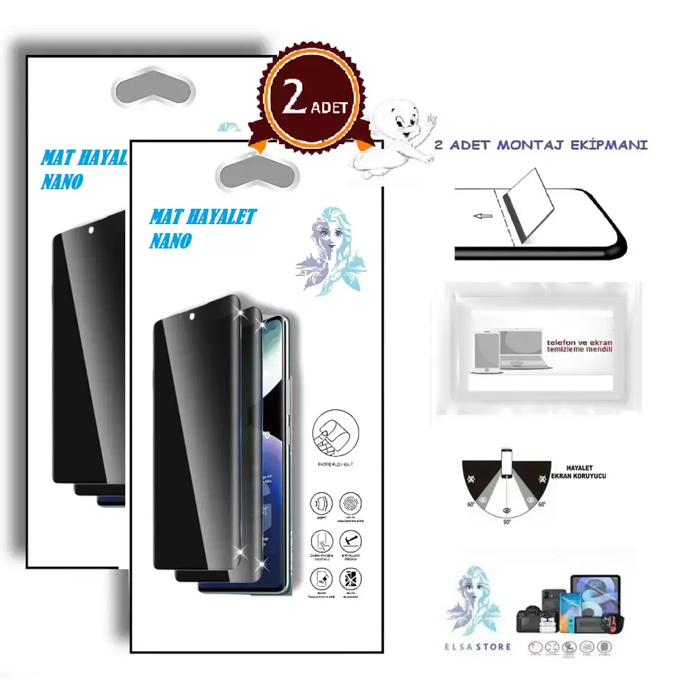 Samsung Galaxy NOTE 20 Nano Ekran Koruyucu 2 Adet Ultra İNCE Esne