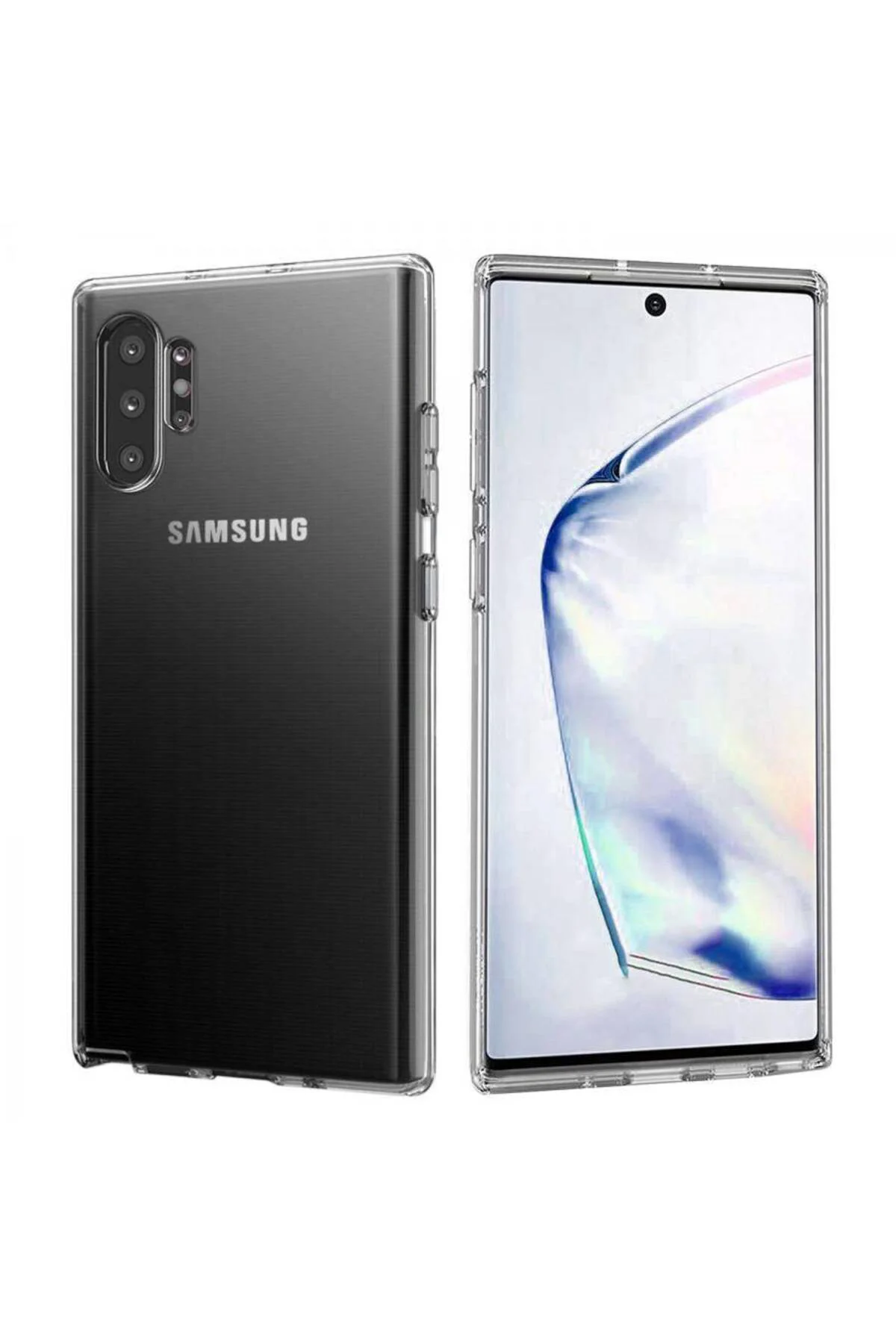 Samsung Galaxy Note 10 Plus 2.0 MM Korumalı Silikon Kılıf Şeffaf