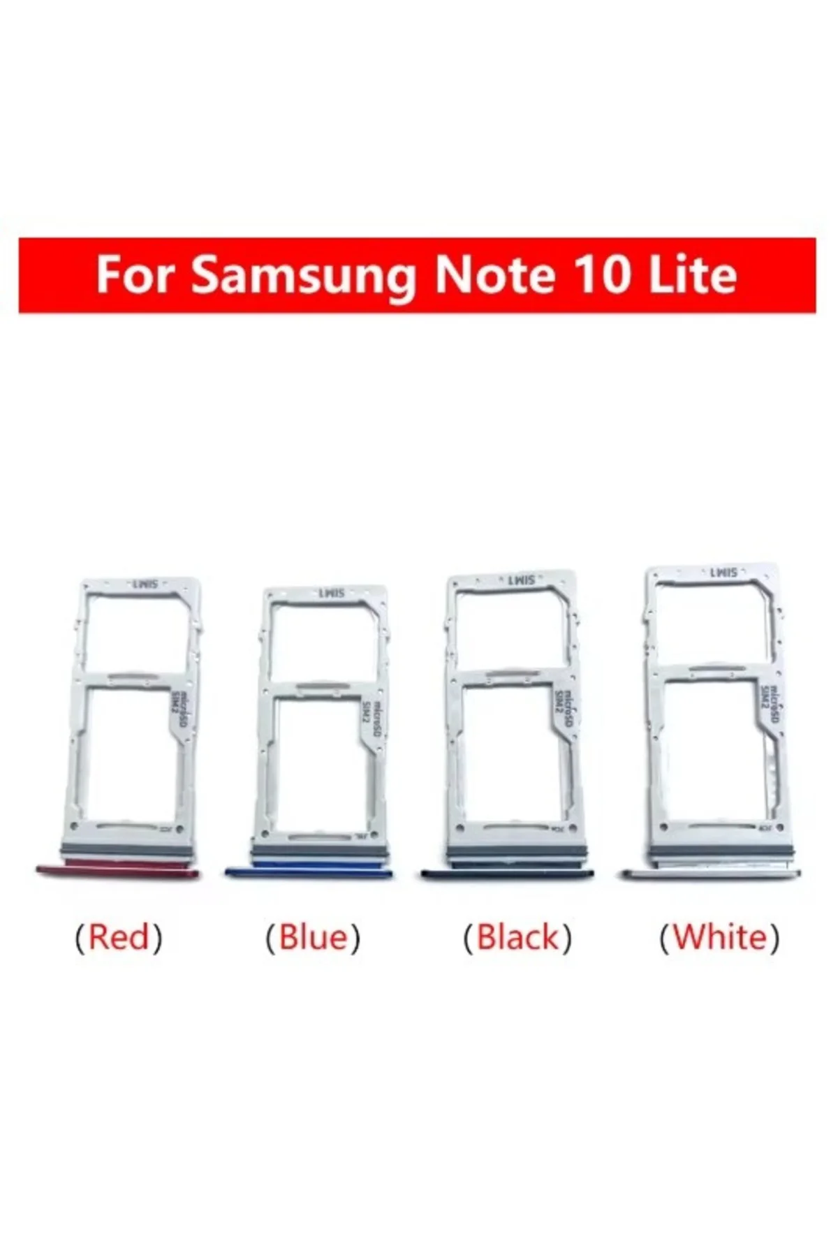 Samsung Galaxy Note 10 Lite Sim Aparatı Sim tray Kırmızı