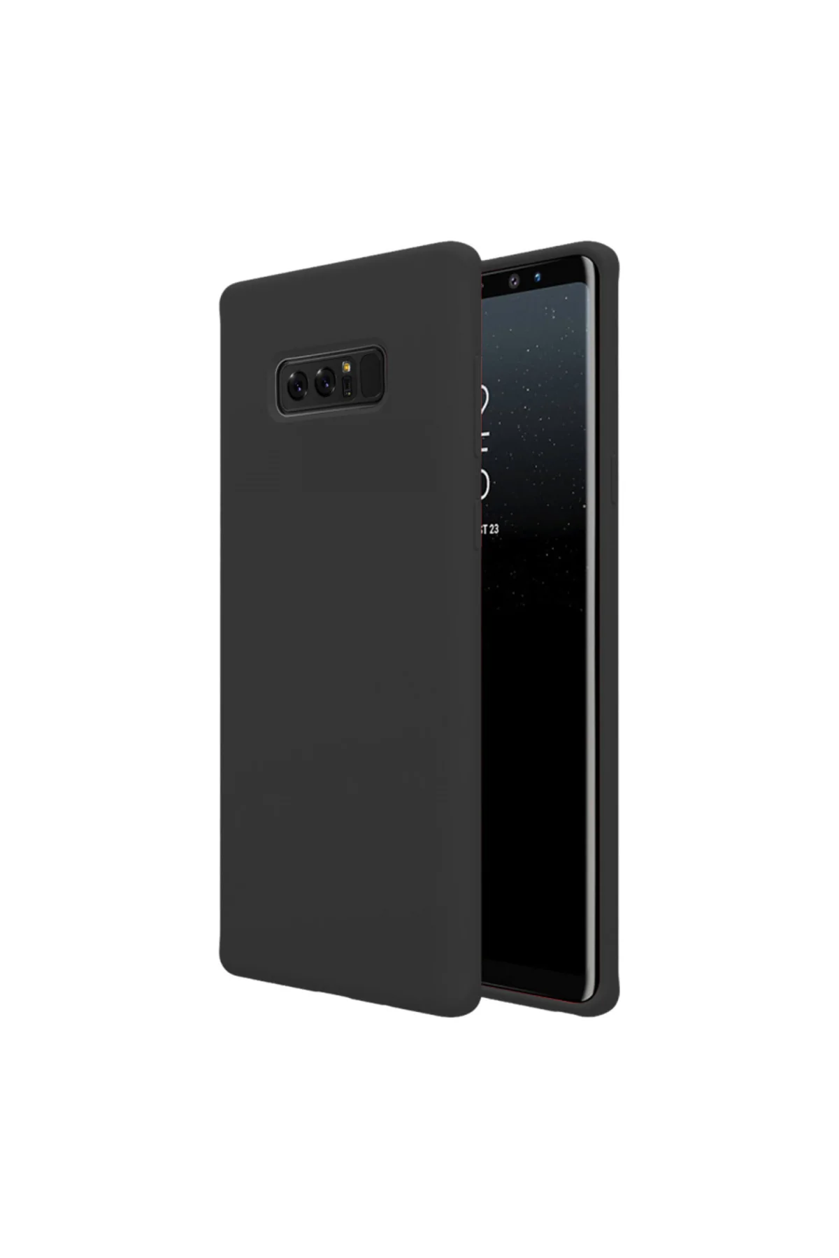 Samsung Galaxy Note 8 İnce Mat Silikon Kılıf Siyah