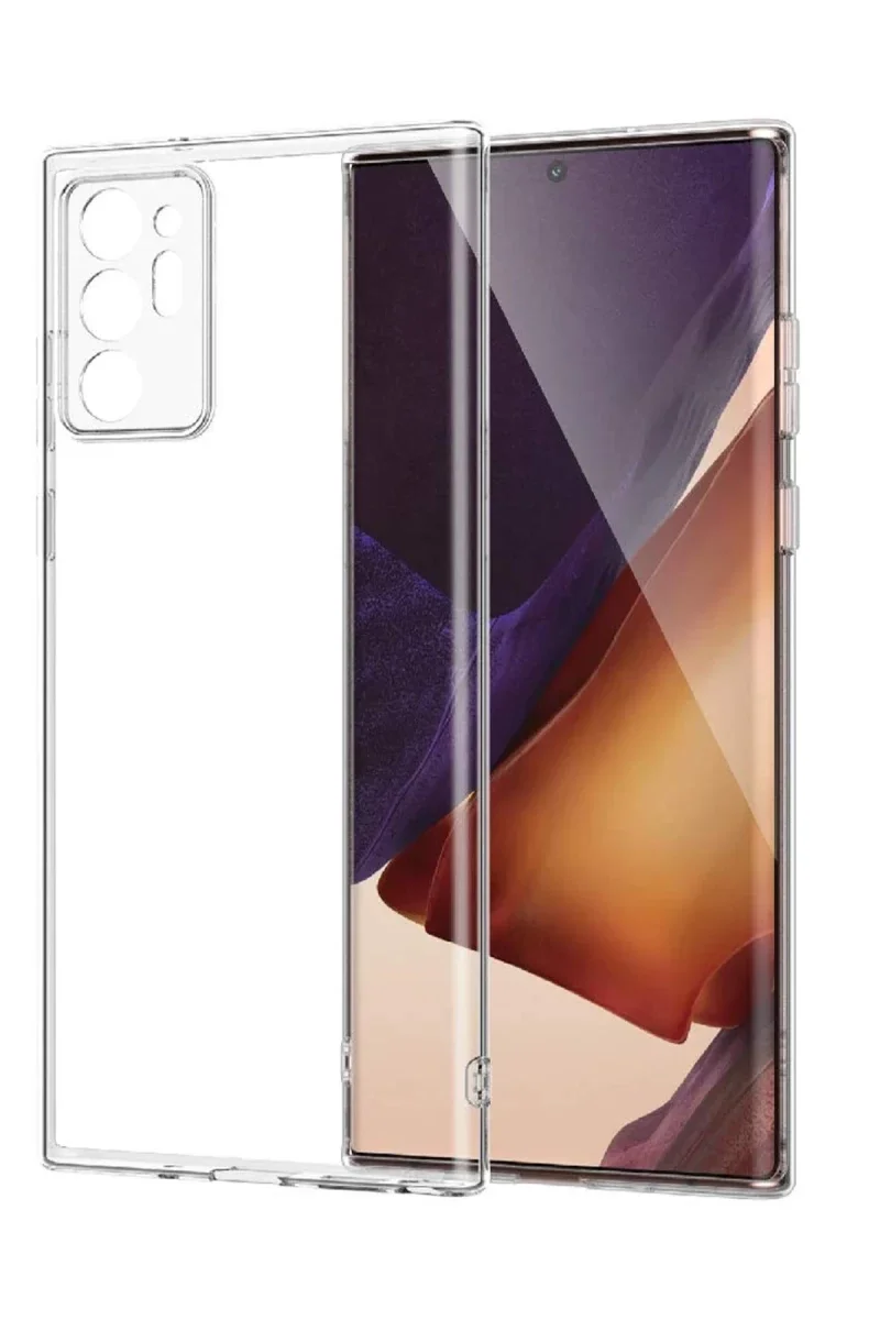 Samsung Galaxy Note 20 Ultra Kılıf Lüx Şeffaf Silikon Samsung Galaxy Note 20 Ultra Kılıf Lüx Şeffaf Silikon