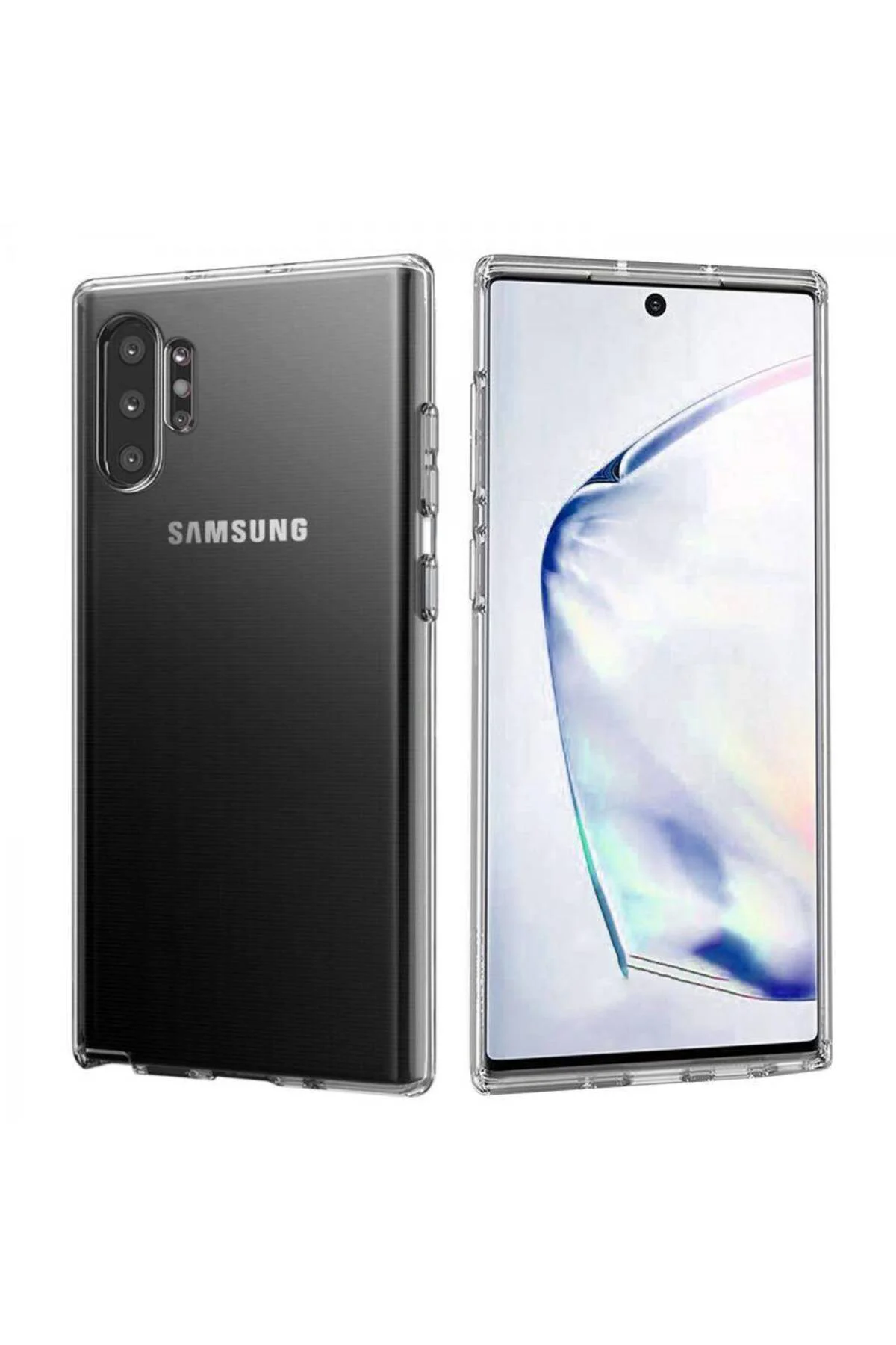 Samsung Galaxy Note 10 Plus Ultra İnce Silikon Kılıf Şeffaf