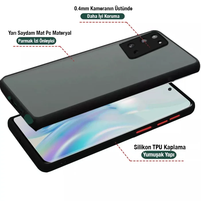 Samsung Galaxy Note 20 Pro Kamera Lens Korumalı Premium Silikon Kılıf – Çizilmelere Karşı Ultra Dayanıklı