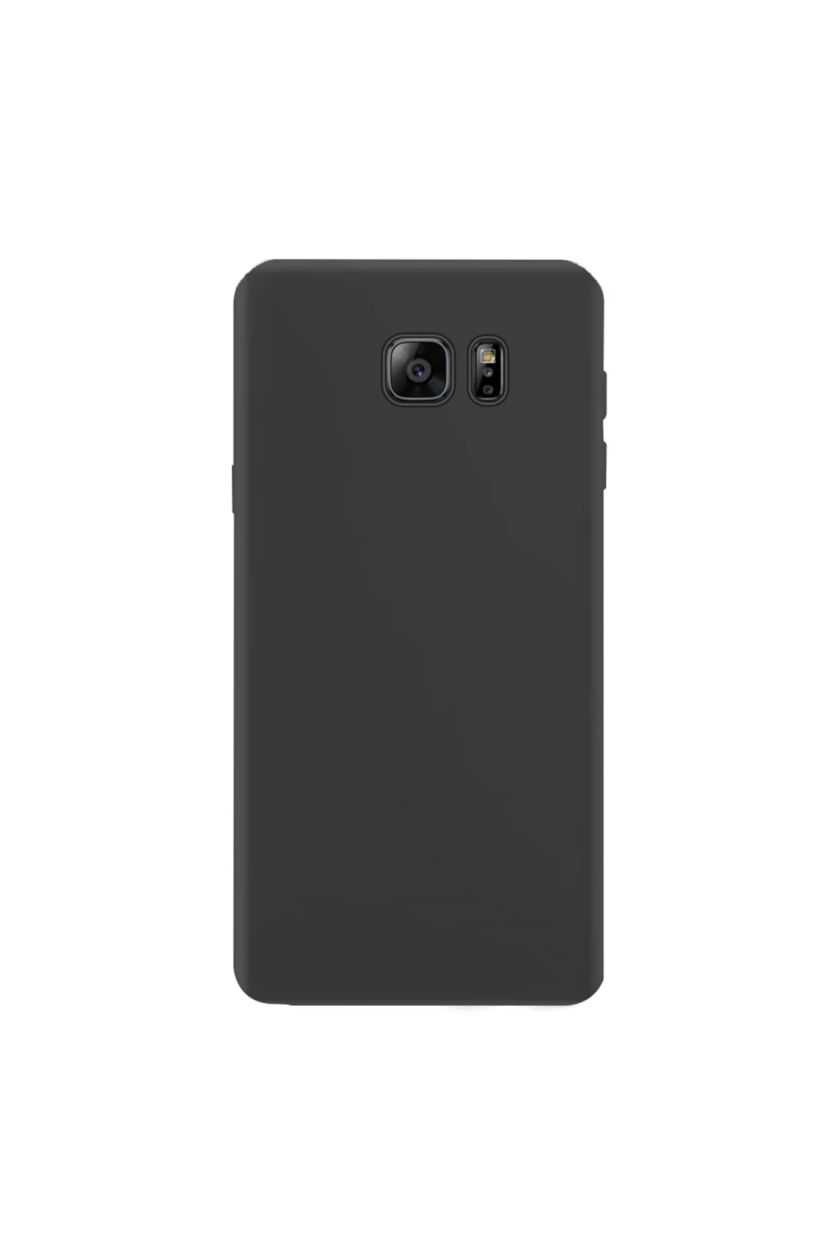 Samsung Galaxy Note 5 İnce Mat Silikon Kılıf Siyah