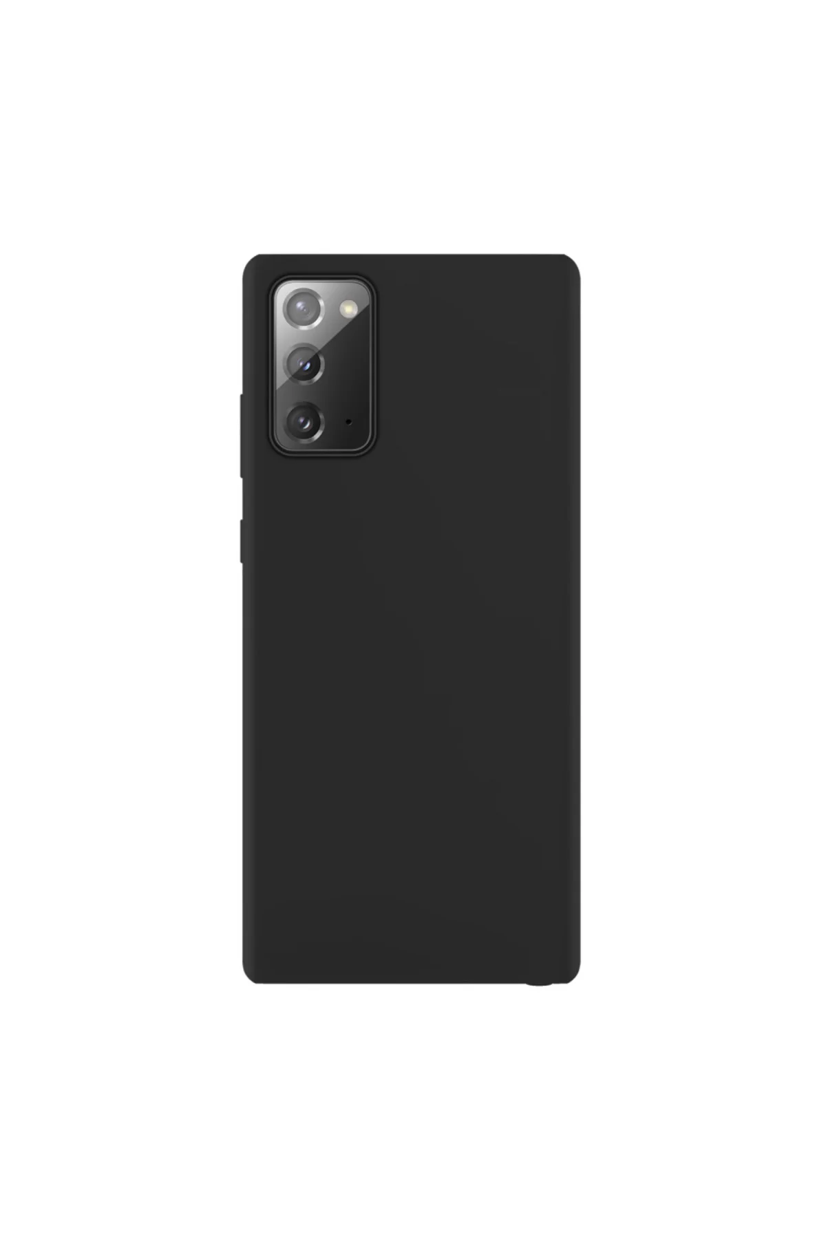 Samsung Galaxy Note 20 İnce Mat Silikon Kılıf Siyah