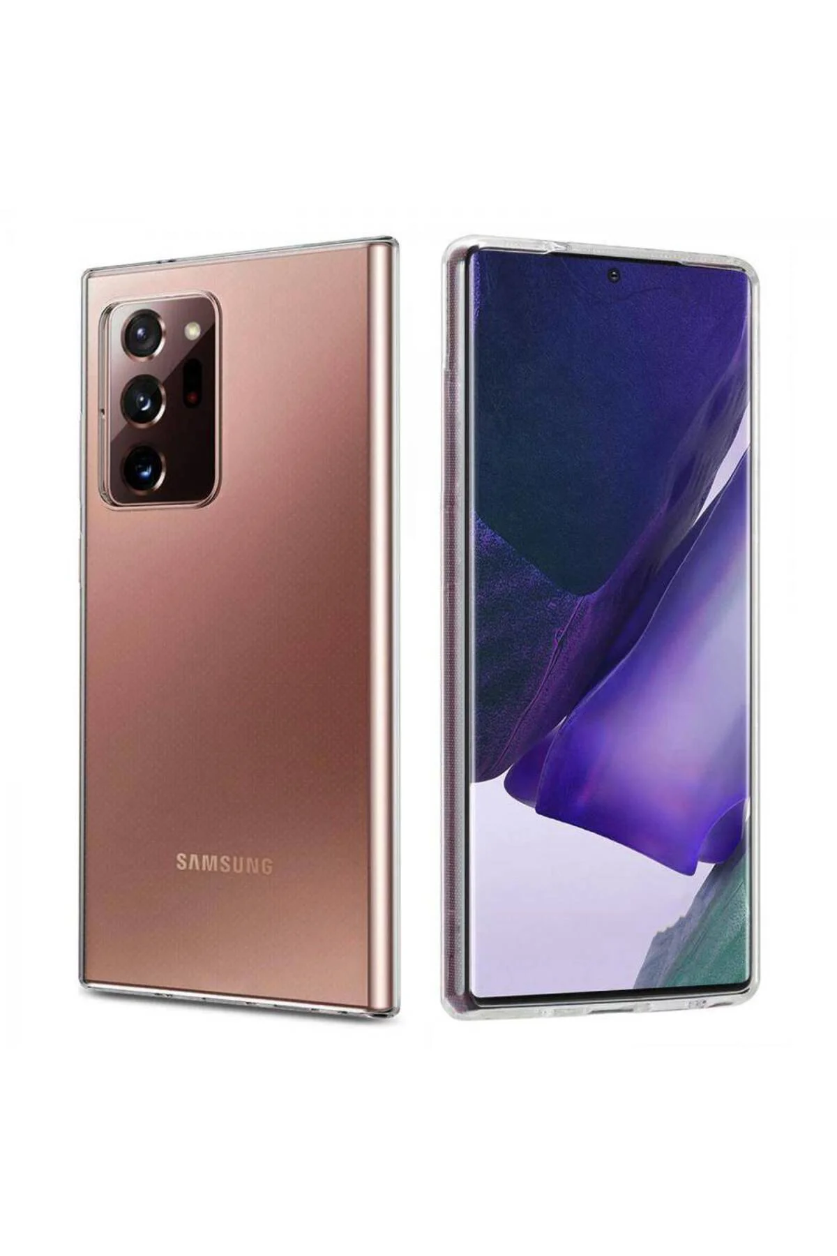 Samsung Galaxy Note 20 Ultra 2.0 MM Korumalı Silikon Kılıf Şeffaf