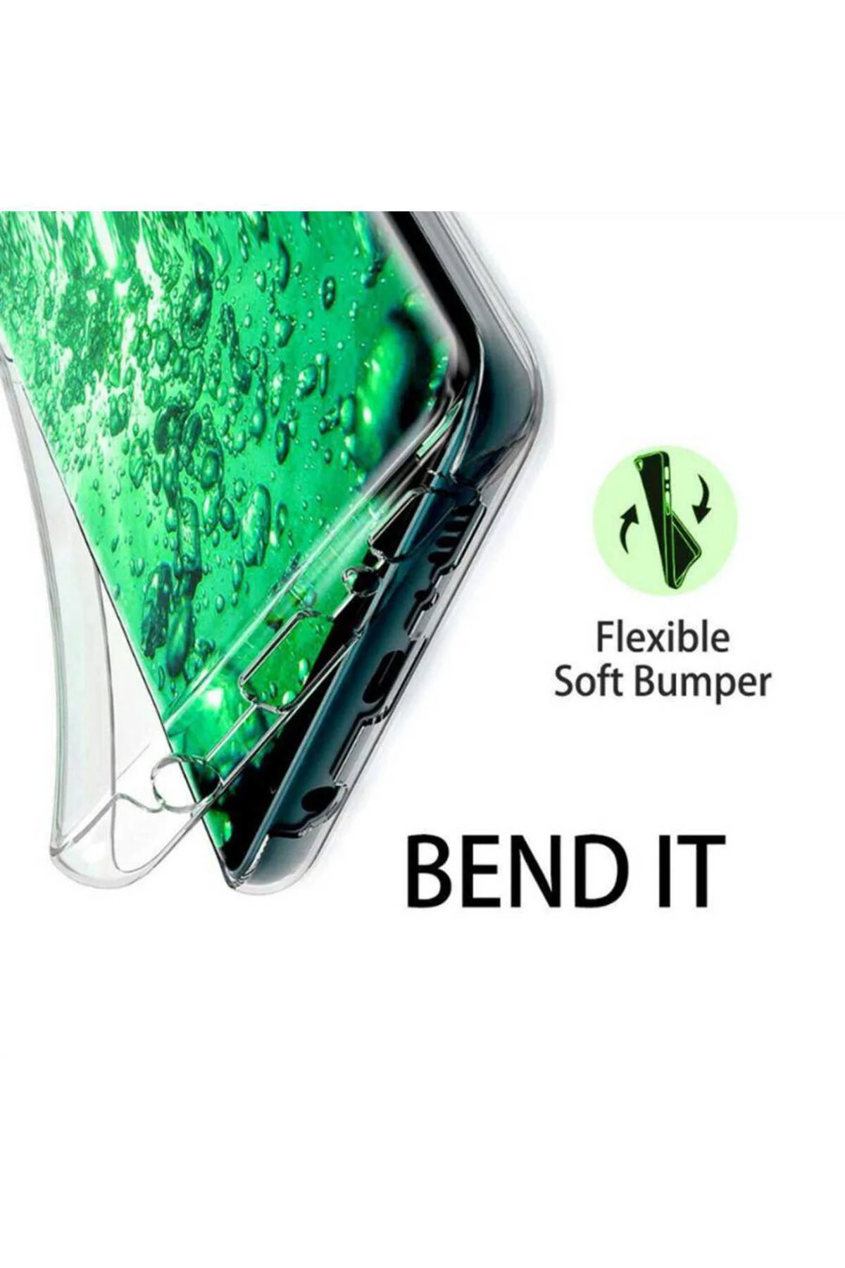 Samsung Galaxy S10 Lite Çift Taraflı Silikon Kılıf Şeffaf