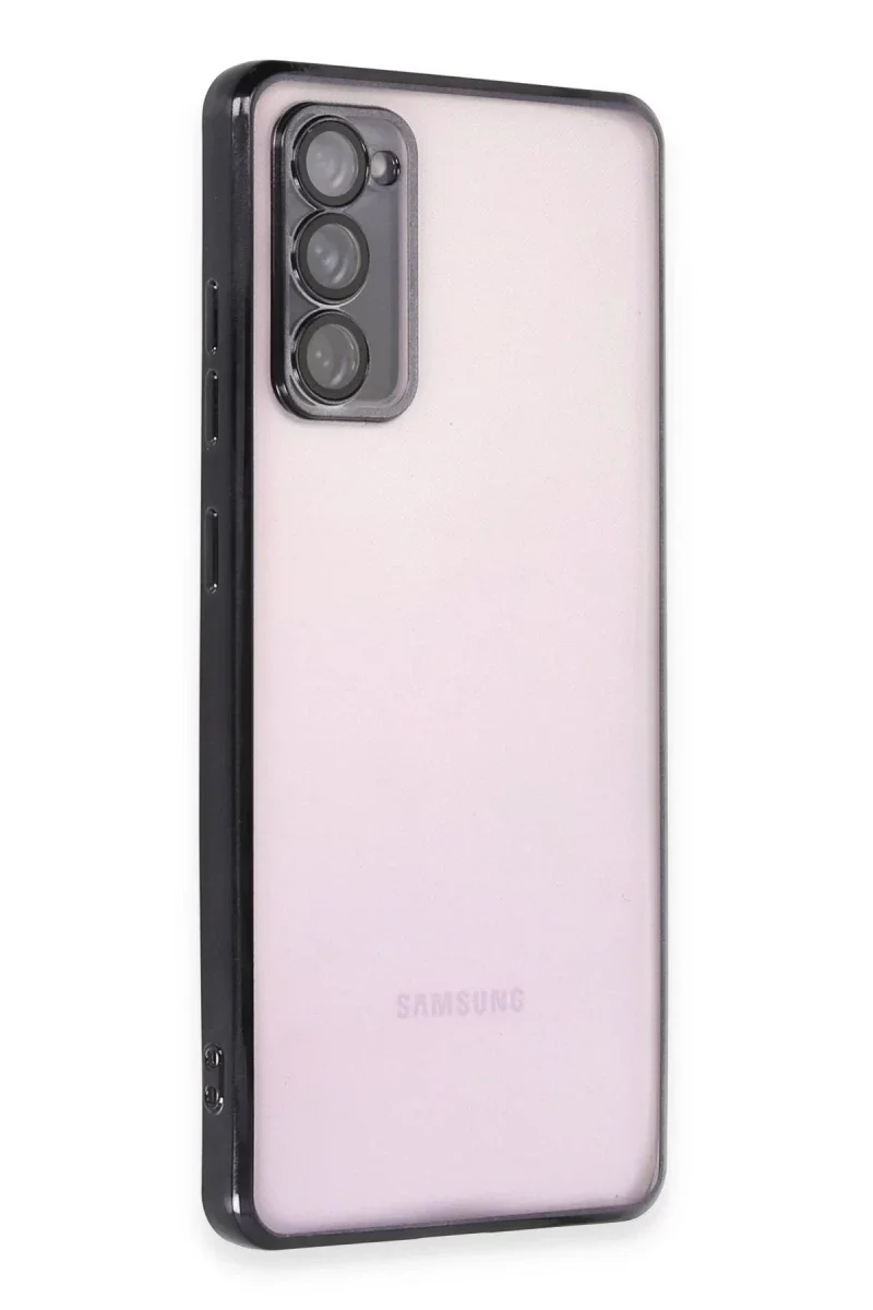 Samsung Galaxy S20 FE Kılıf Razer Lensli Silikon - Siyah