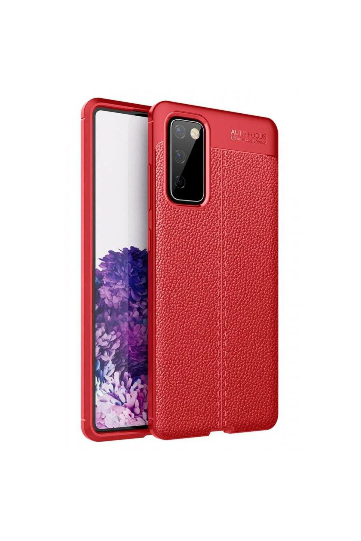 Samsung Galaxy S20 FE Deri Görünümlü Silikon Lacivert