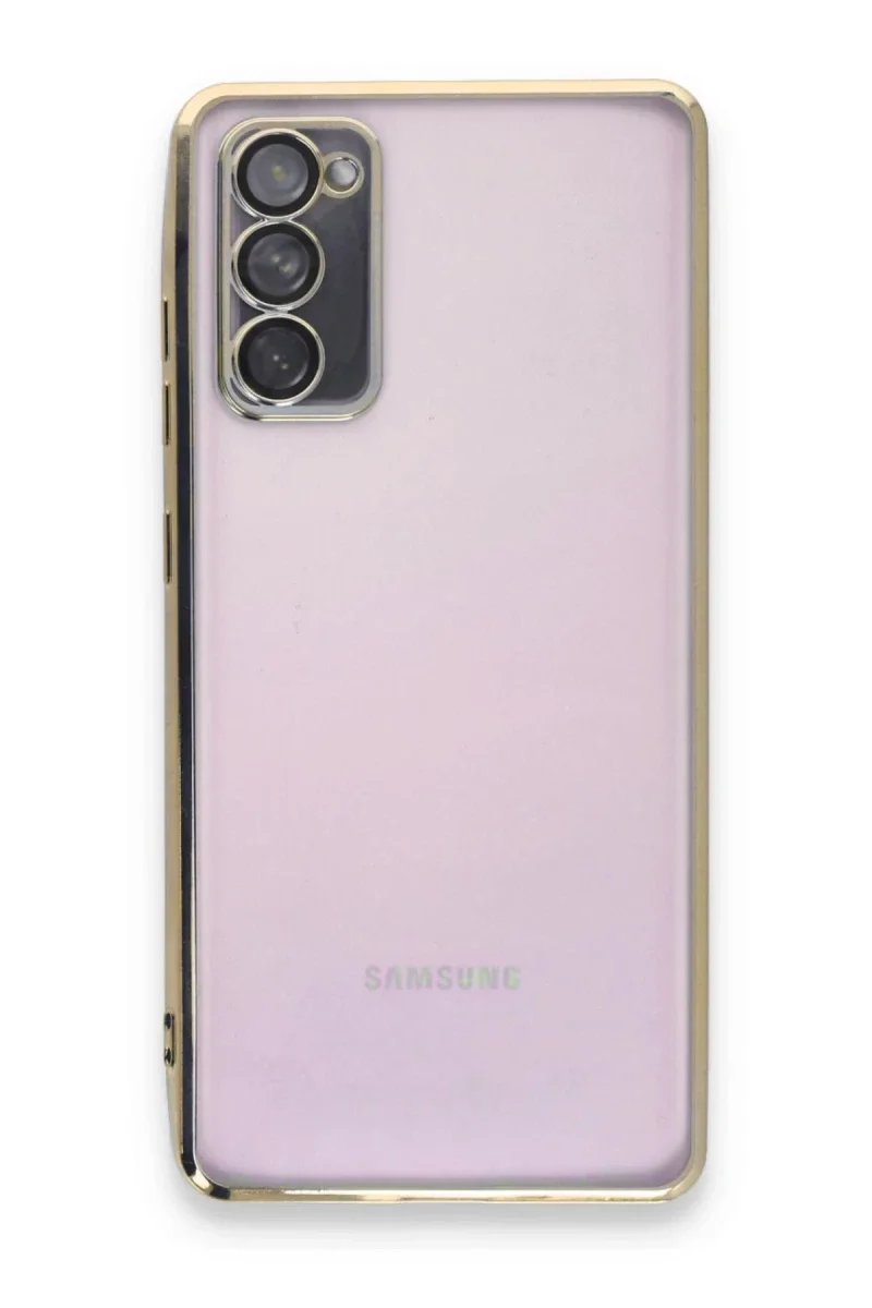 Samsung Galaxy S20 FE Kılıf Razer Lensli Silikon - Gold