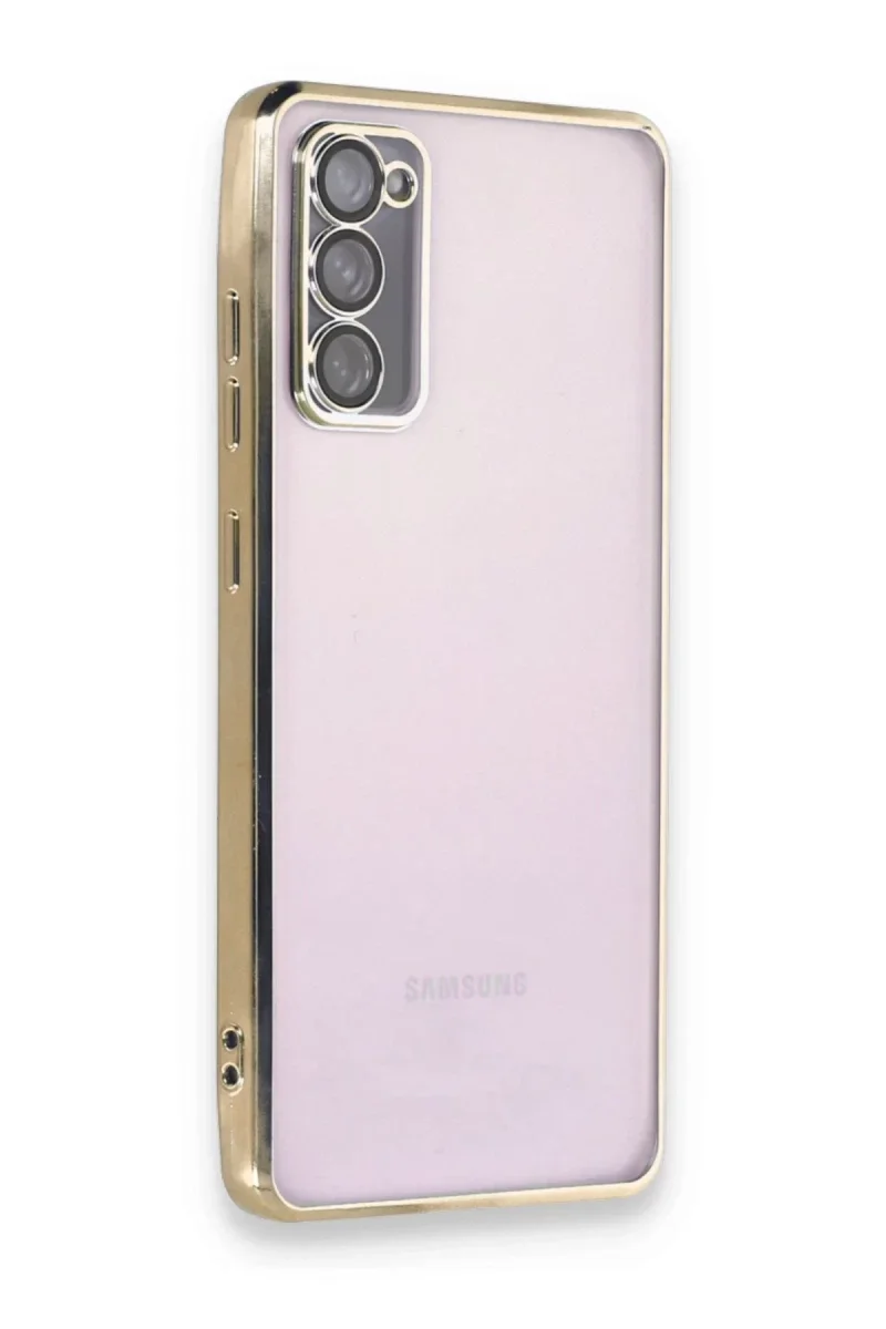 Samsung Galaxy S20 FE Kılıf Razer Lensli Silikon - Gold