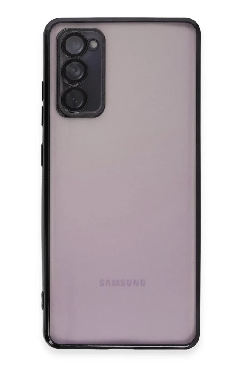 Samsung Galaxy S20 FE Kılıf Razer Lensli Silikon - Siyah