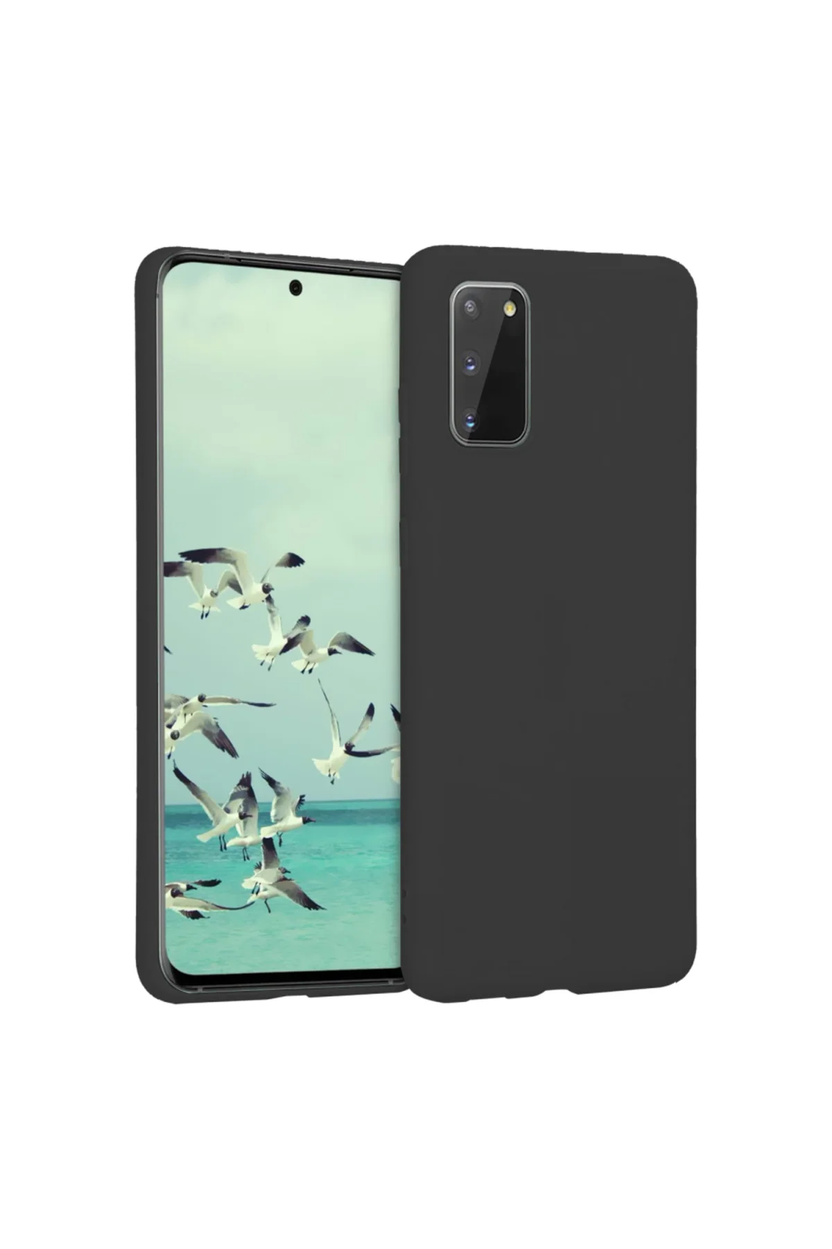 Samsung Galaxy S20 İnce Mat Silikon Kılıf Siyah Samsung Galaxy S20 İnce Mat Silikon Kılıf Siyah