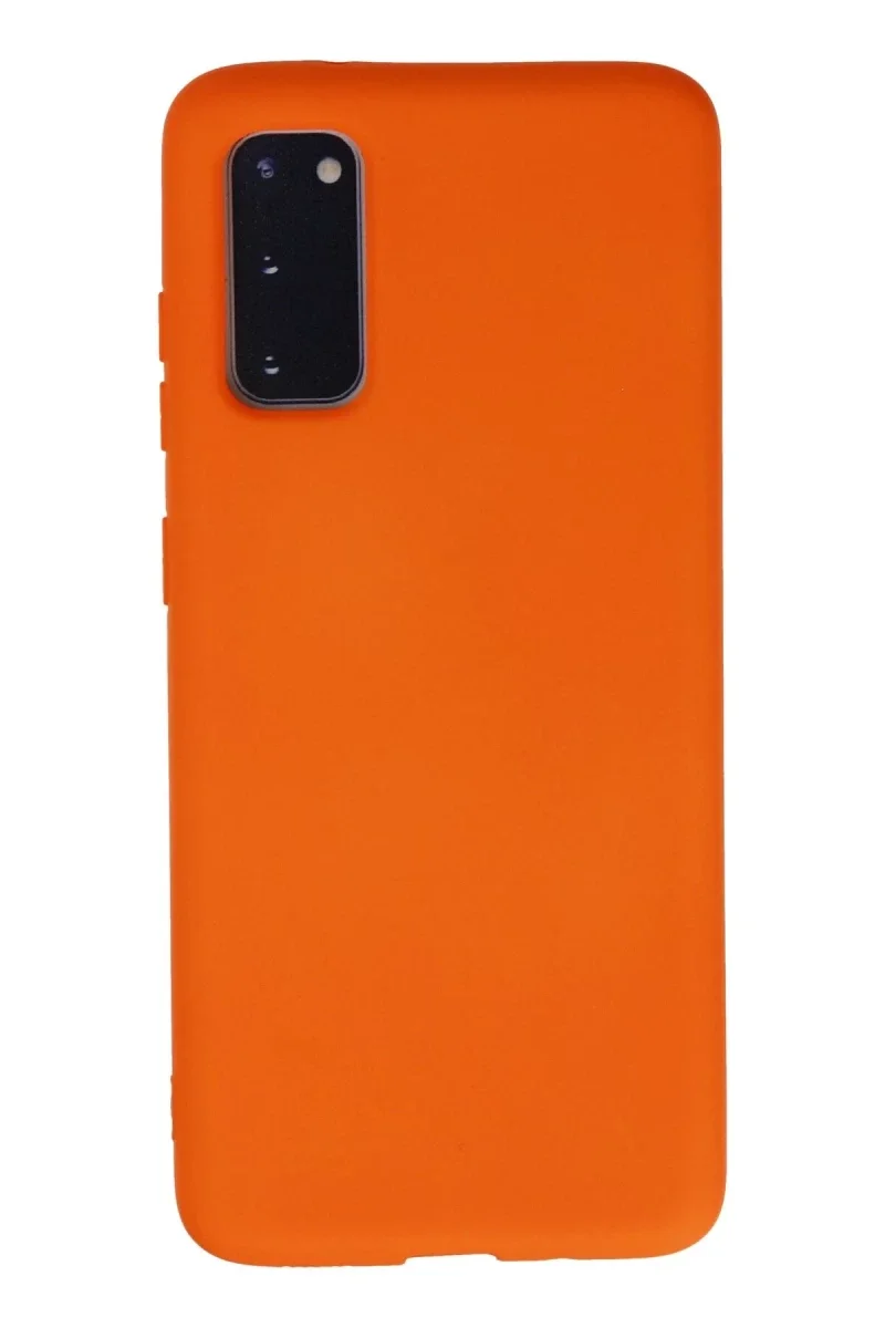 Samsung Galaxy S20 Kılıf Nano içi Kadife Silikon - Turuncu Fiyatı, Yorumları ve Özellikleri