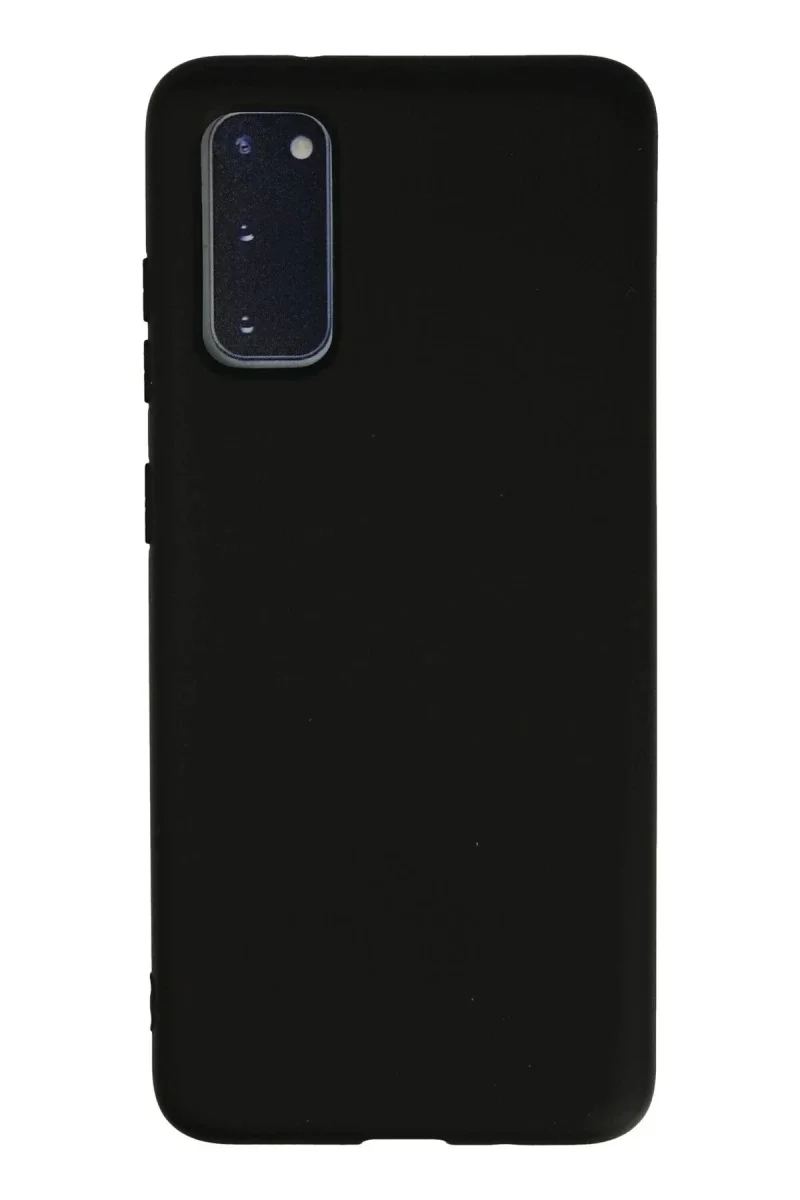 Samsung Galaxy S20 Kılıf Nano içi Kadife Silikon - Siyah