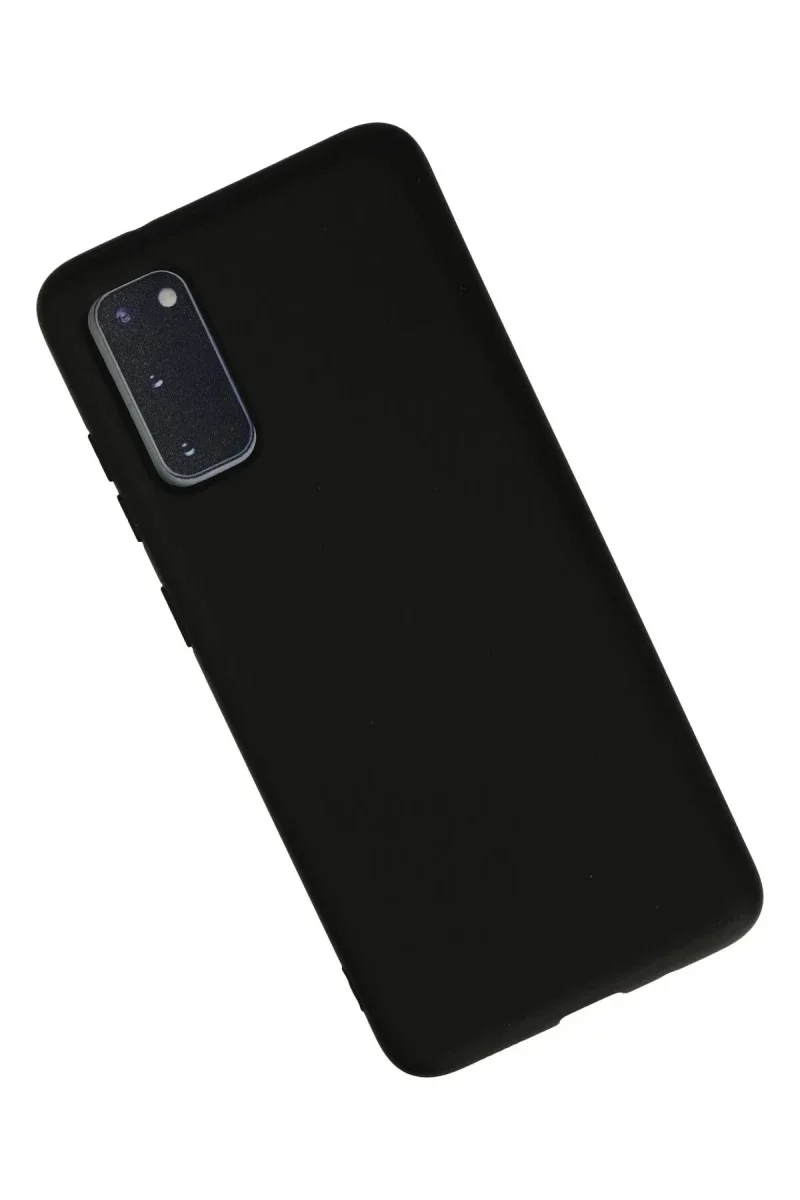 Samsung Galaxy S20 Kılıf Nano içi Kadife Silikon - Siyah