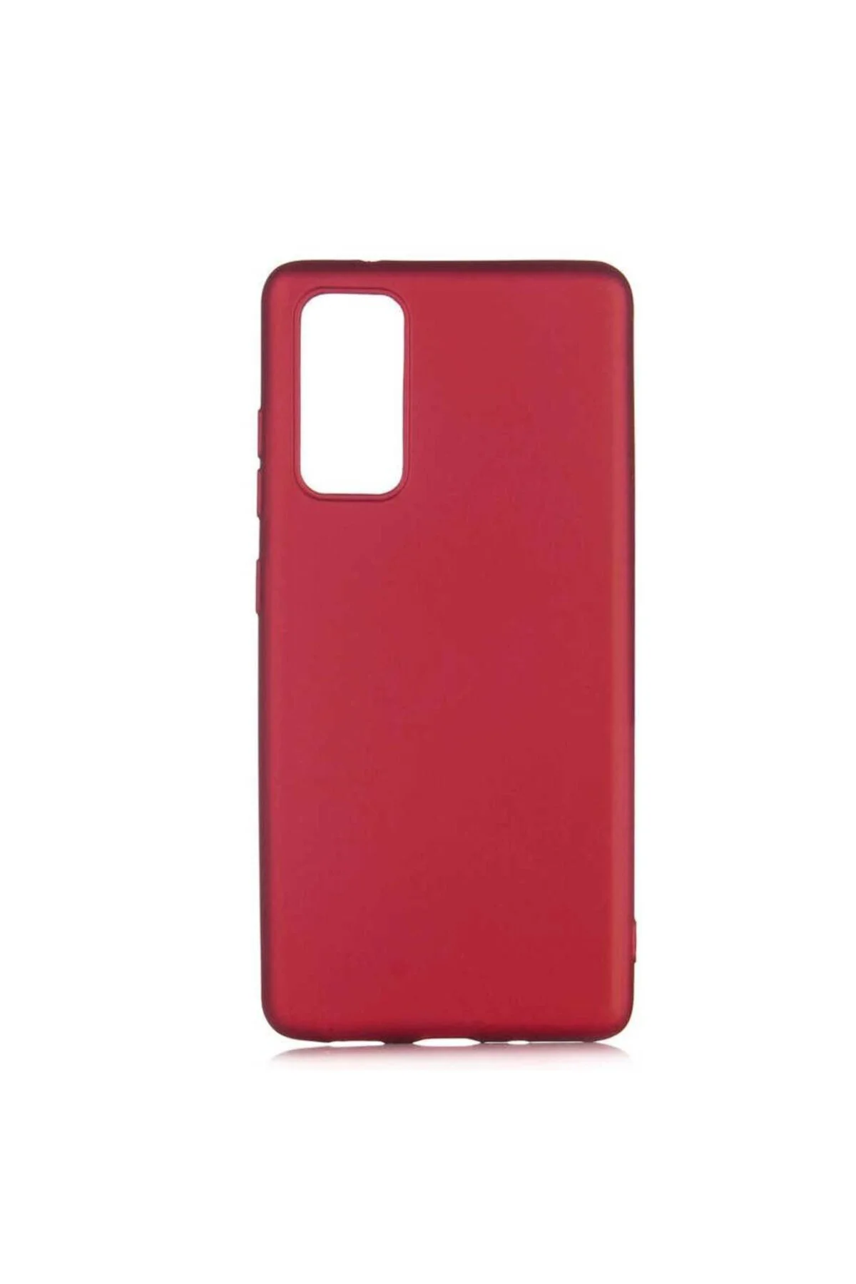 Samsung Galaxy S20 Plus Premium Silikon Kılıf Bordo