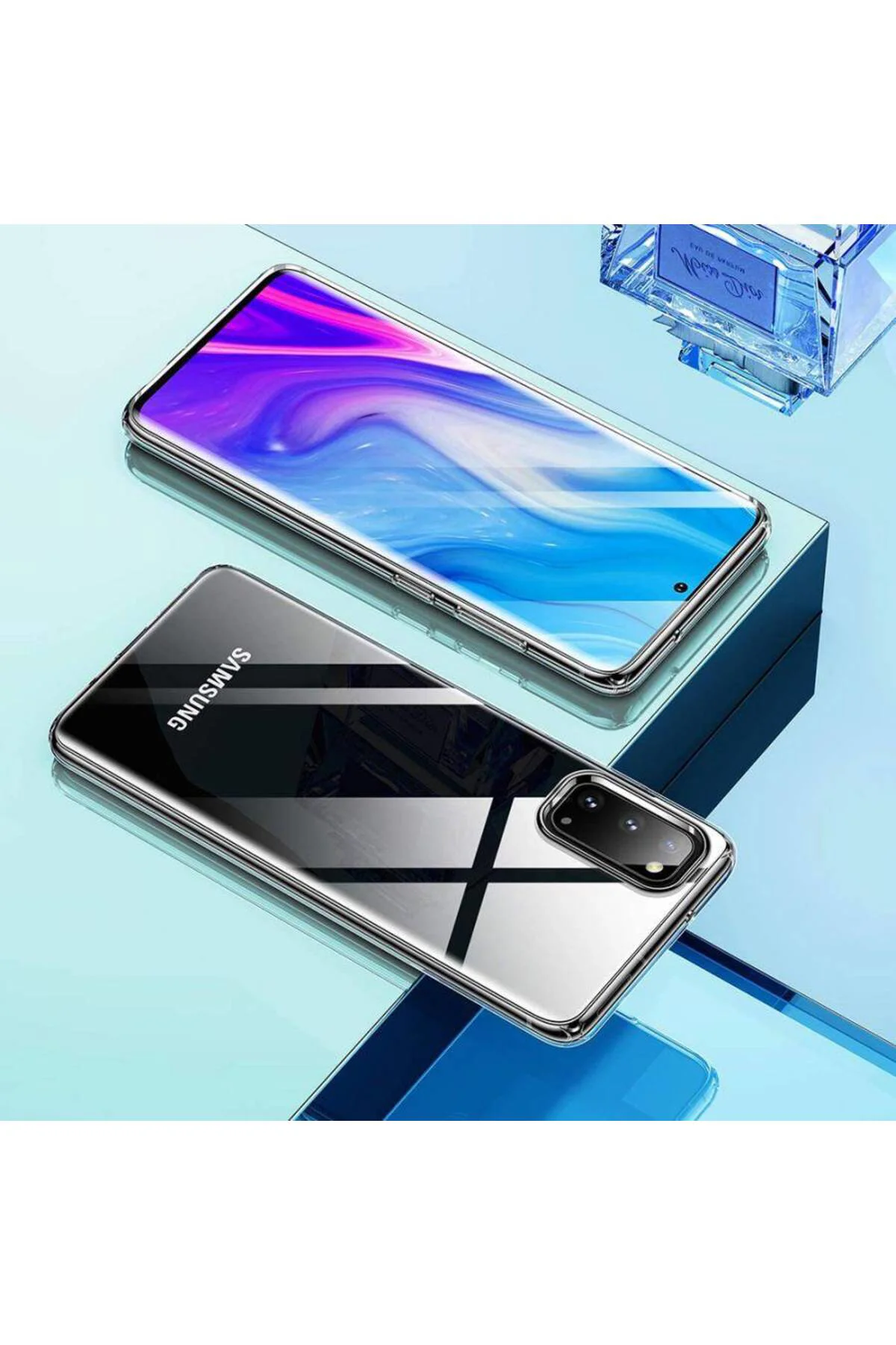 Samsung Galaxy S20 Plus 2.0 MM Korumalı Silikon Kılıf Şeffaf