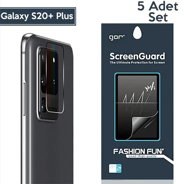 Samsung Galaxy S20+Plus Kamera Lens Koruyucu 5’li Set – Çizilme ve Kırılmaya Karşı Ultra Dayanıklı