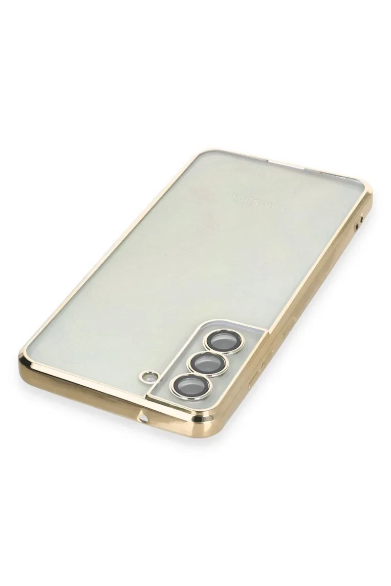 Samsung Galaxy S21 FE Kılıf Razer Lensli Silikon - Gold