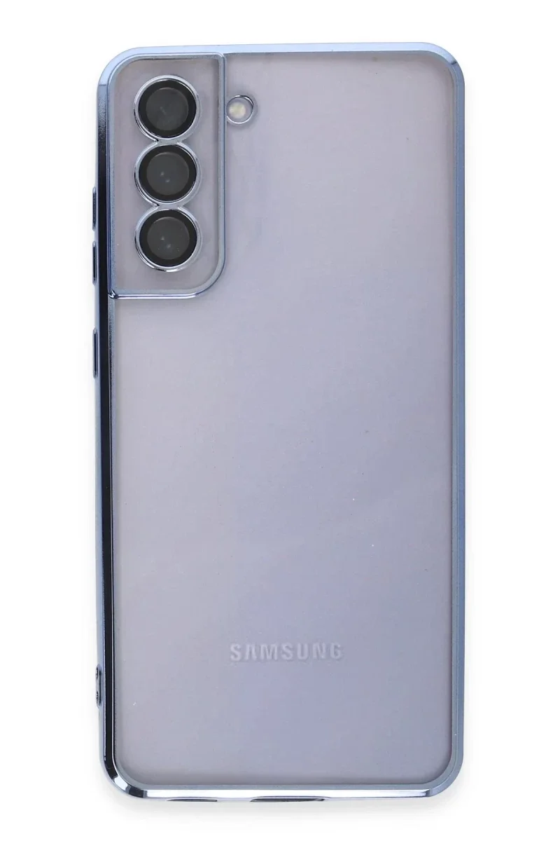 Samsung Galaxy S21 FE Kılıf Razer Lensli Silikon - Açık Mavi Samsung Galaxy S21 FE Kılıf Razer Lensli Silikon - Açık Mavi