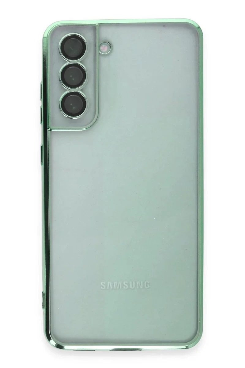 Samsung Galaxy S21 FE Kılıf Razer Lensli Silikon - Yeşil Samsung Galaxy S21 FE Kılıf Razer Lensli Silikon - Yeşil