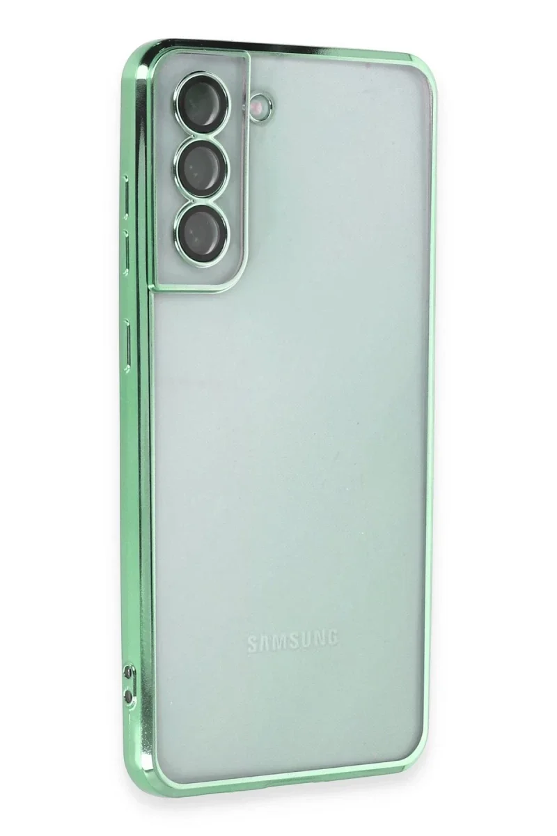 Samsung Galaxy S21 FE Kılıf Razer Lensli Silikon - Yeşil Samsung Galaxy S21 FE Kılıf Razer Lensli Silikon - Yeşil