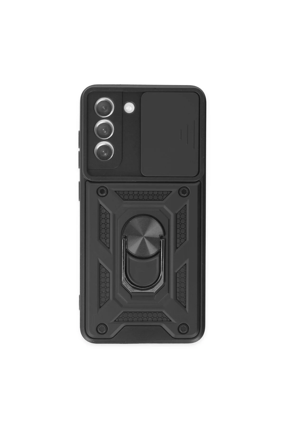 Samsung Galaxy S21 Fe Kılıf Pars Lens Yüzüklü Silikon - Siyah Samsung Galaxy S21 Fe Kılıf Pars Lens Yüzüklü Silikon - Siyah