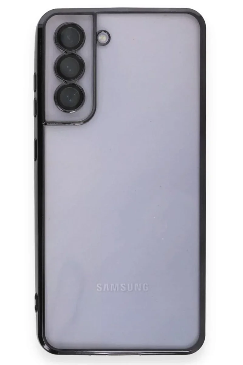 Samsung Galaxy S21 FE Kılıf Razer Lensli Silikon - Siyah Samsung Galaxy S21 FE Kılıf Razer Lensli Silikon - Siyah