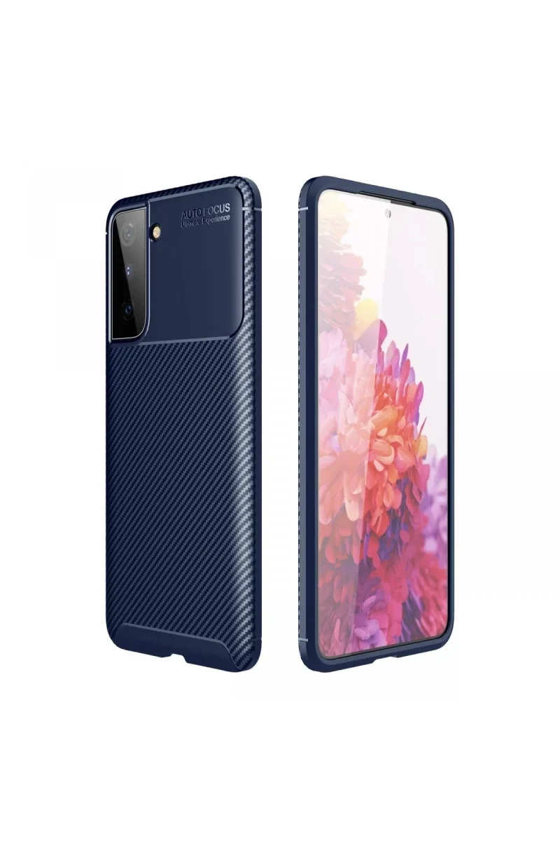 Samsung Galaxy S21 Plus Kılıf Auto Focus Karbon Kapak - Lacivert Fiyatı, Yorumları ve Özellikleri