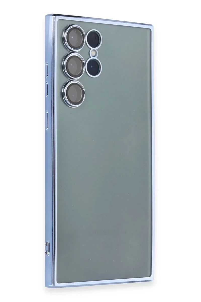 Samsung Galaxy S22 Ultra Kılıf Razer Lensli Silikon - Açık Mavi Samsung Galaxy S22 Ultra Kılıf Razer Lensli Silikon - Açık Mavi