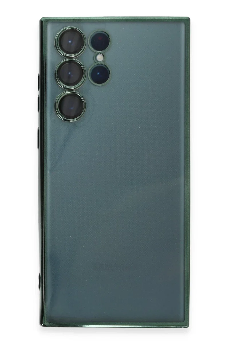 Samsung Galaxy S22 Ultra Kılıf Razer Lensli Silikon - Yeşil Samsung Galaxy S22 Ultra Kılıf Razer Lensli Silikon - Yeşil