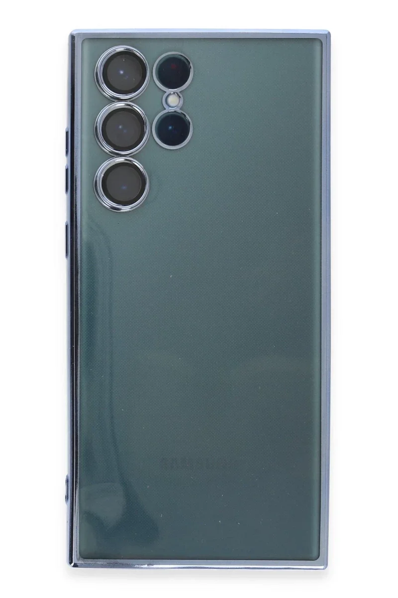 Samsung Galaxy S22 Ultra Kılıf Razer Lensli Silikon - Açık Mavi Samsung Galaxy S22 Ultra Kılıf Razer Lensli Silikon - Açık Mavi