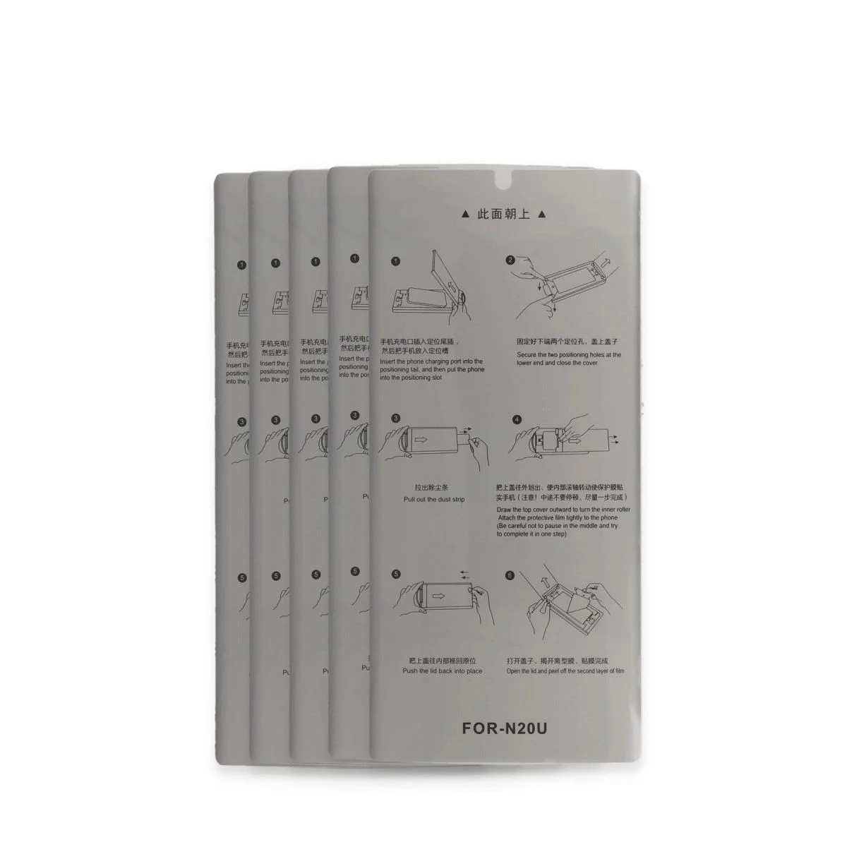 Samsung Galaxy S22 Ultra ile Uyumlu Autokit 5in1 Fiber Hayalet Polymer Nano Ekran Koruyucu