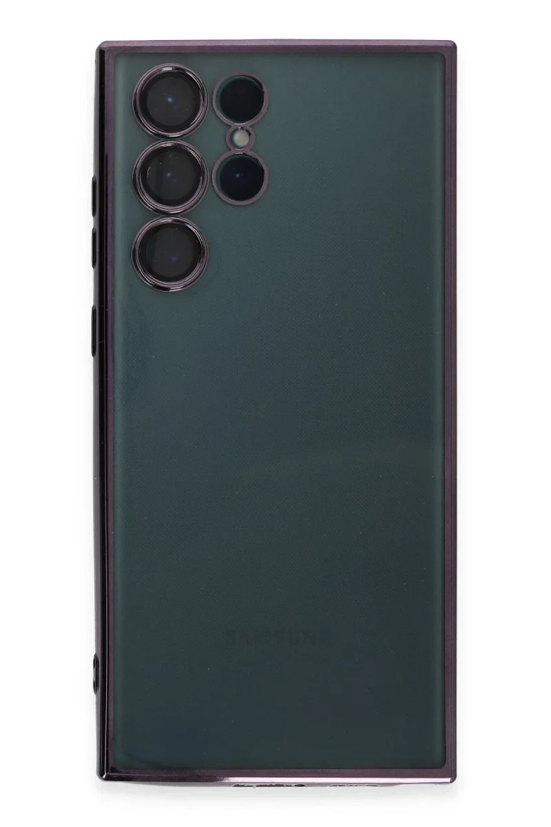 Samsung Galaxy S22 Ultra Kılıf Razer Lensli Silikon - Mor Samsung Galaxy S22 Ultra Kılıf Razer Lensli Silikon - Mor