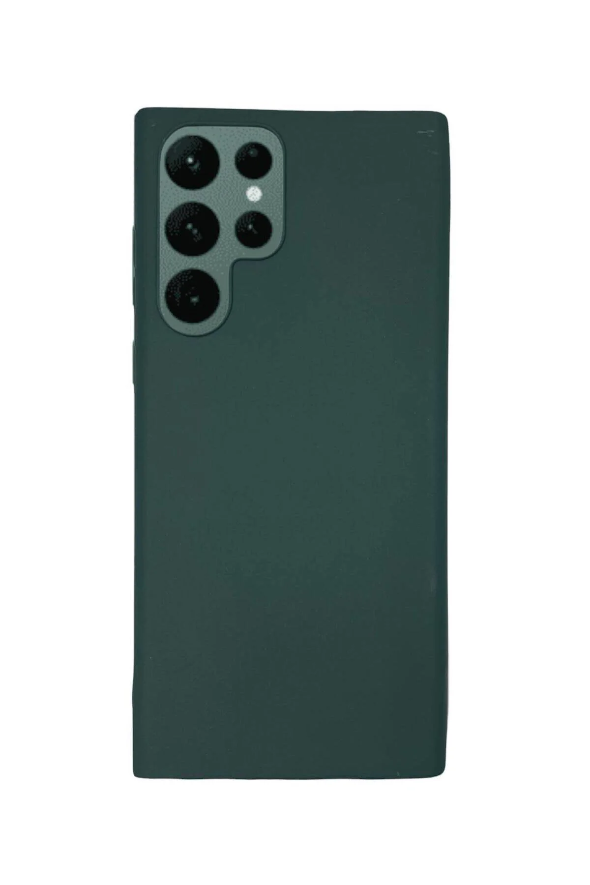 Samsung Galaxy S22 Ultra İnce Mat Silikon Kılıf Haki