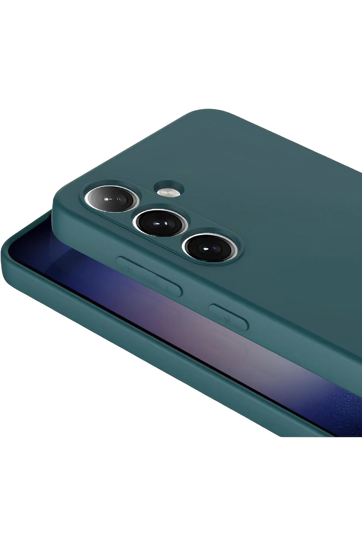 Samsung Galaxy S23 FE İçi Kadife Silikon Kılıf Haki