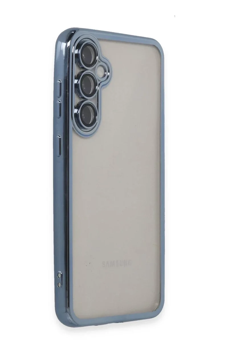 Samsung Galaxy S23 FE Kılıf Razer Lensli Silikon - Açık Mavi