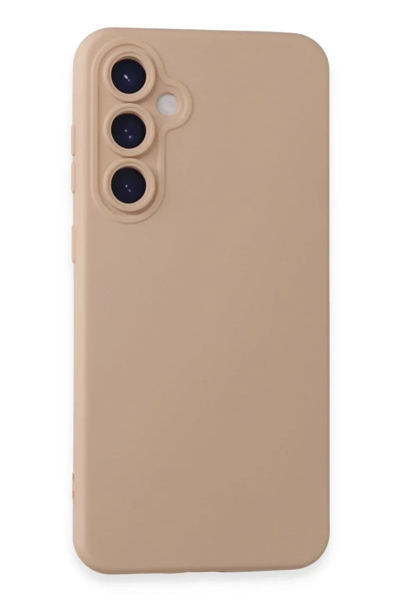 Samsung Galaxy S23 FE Kılıf Nano içi Kadife Silikon - Pudra Samsung Galaxy S23 FE Kılıf Nano içi Kadife Silikon - Pudra
