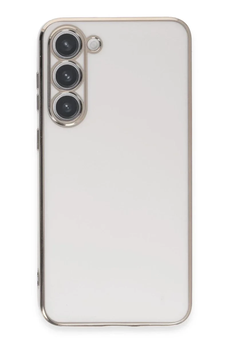 Samsung Galaxy S23 Kılıf Volet Silikon - Beyaz