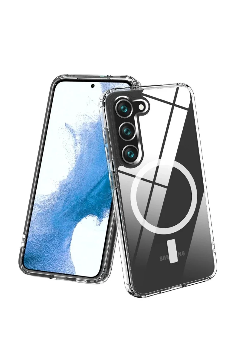 Samsung Galaxy S23 Kılıf Magneticsafe Şeffaf Silikon - Şeffaf Fiyatı, Yorumları ve Özellikleri