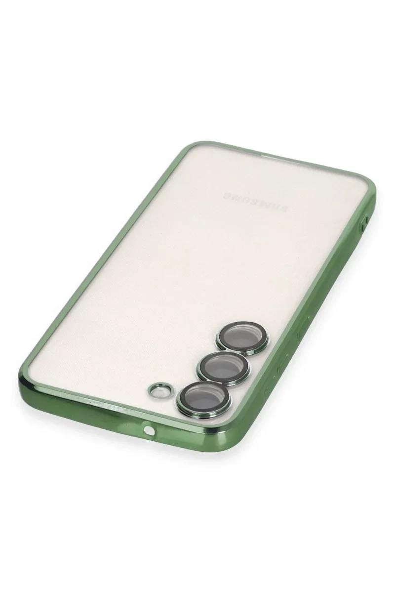 Samsung Galaxy S23 Kılıf Razer Lensli Silikon - Yeşil