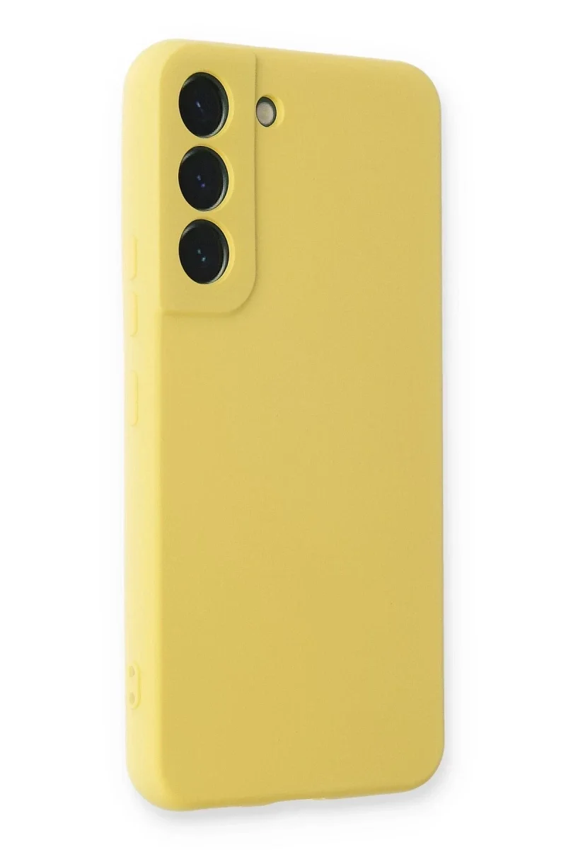 Samsung Galaxy S23 Kılıf Nano içi Kadife Silikon - Sarı