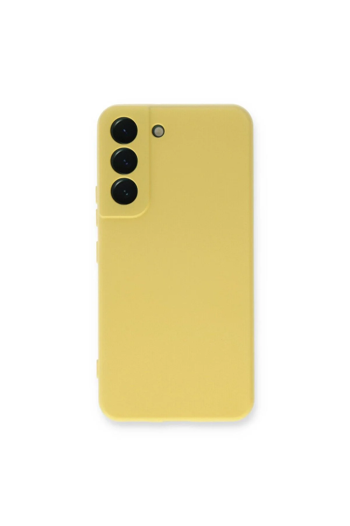 Samsung Galaxy S23 Kılıf Nano İçi Kadife Silikon - Sarı Samsung Galaxy S23 Kılıf Nano İçi Kadife Silikon - Sarı