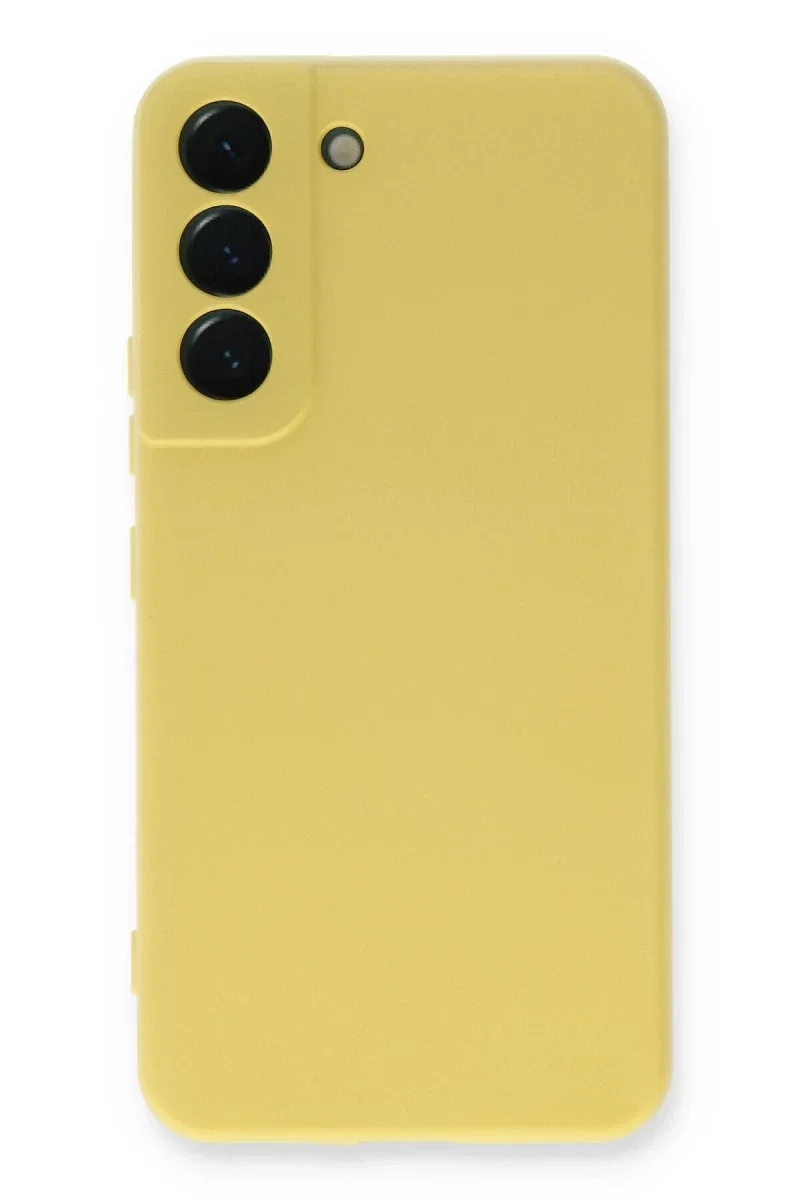 Samsung Galaxy S23 Kılıf Nano içi Kadife Silikon - Sarı