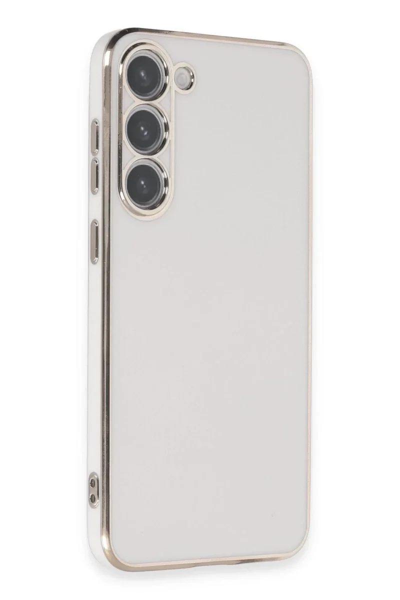Samsung Galaxy S23 Kılıf Volet Silikon - Beyaz