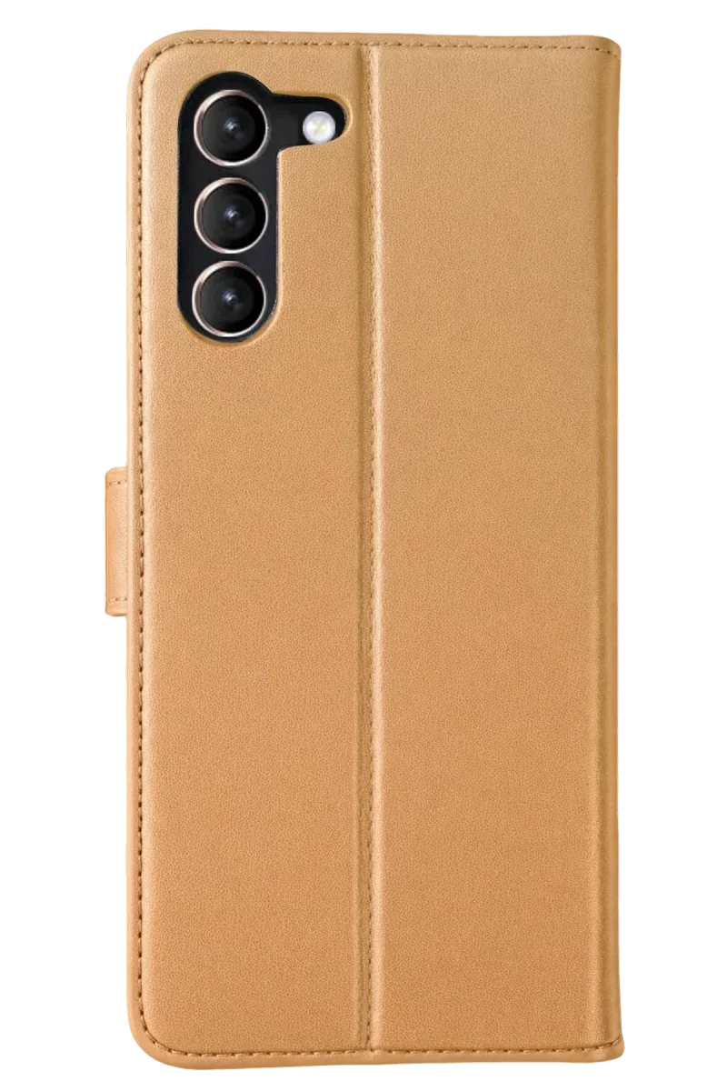 Samsung Galaxy S23 Plus Trend S Plus Kapaklı Kılıf - Gold Fiyatı, Yorumları ve Özellikleri