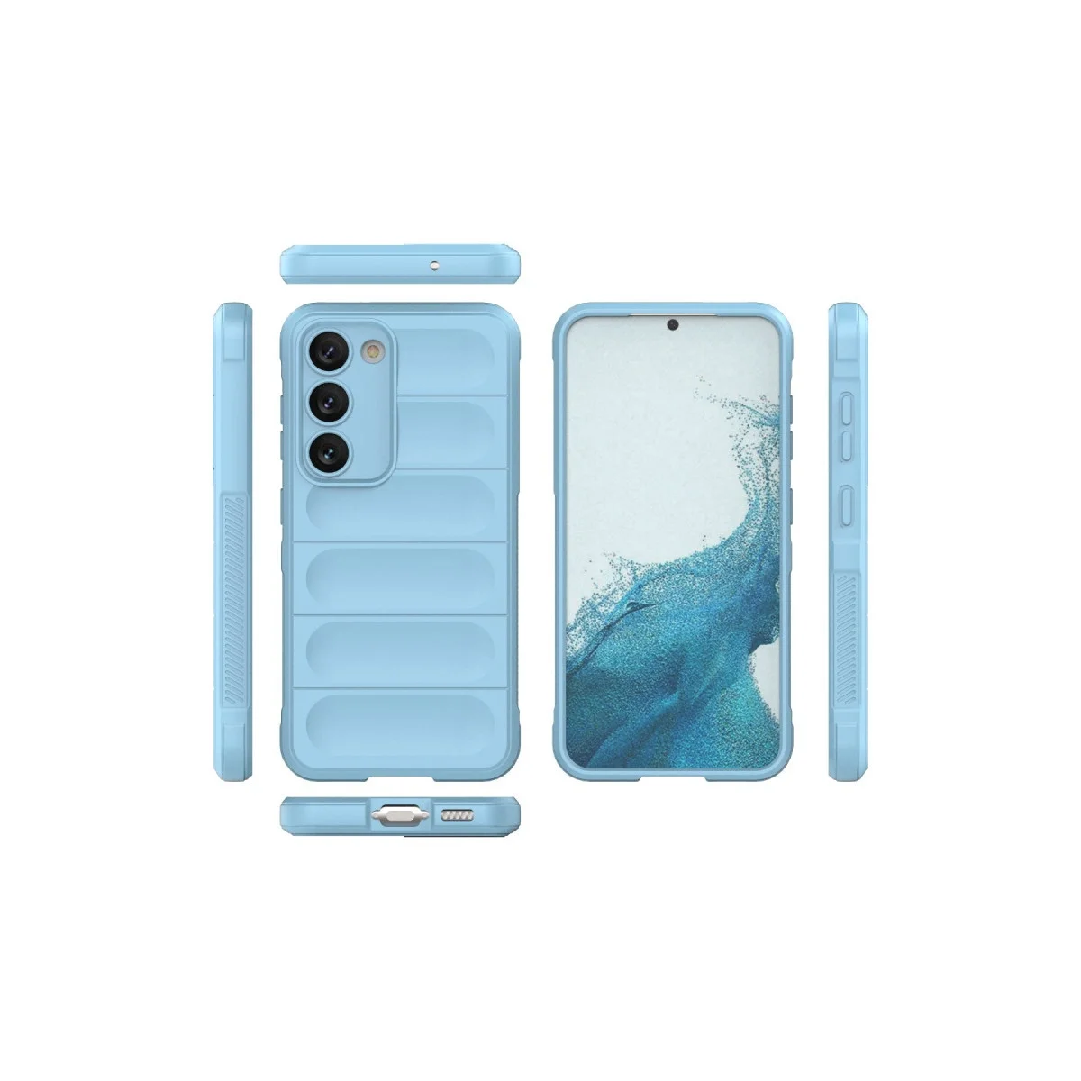 Samsung Galaxy S23 Plus Kılıf Optimum Silikon - Sky Blue Samsung Galaxy S23 Plus Kılıf Optimum Silikon - Sky Blue