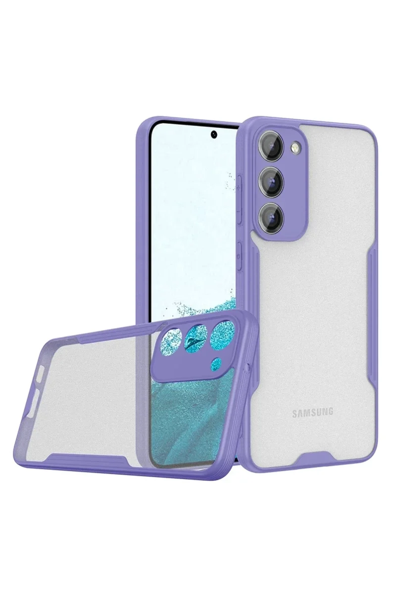 Samsung Galaxy S23 Plus Kılıf Platin Silikon - Lila Samsung Galaxy S23 Plus Kılıf Platin Silikon - Lila